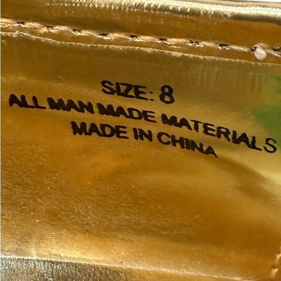 Green Gold Glitter Ballet Flats Delia's Women's 8 St Patrick's Fairycore Shoes - Picture 7 of 8